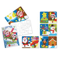 Vianočná dedinka - obrázky na maľovanie pieskom Vianočná dedinka - obrázky na maľovanie pieskom