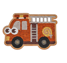 Mozaika Hasičské auto