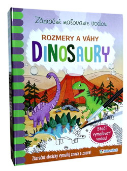 dinosaury maľovanie vodou
