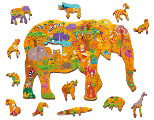 Savana - drevené puzzle