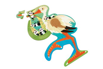 veľké puzzle bocian