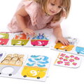 Puzzle Vláčik s číslami - postav a doplň