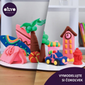 Modelovacia hmota OKTO MŠ 9 farieb x 10+1 ks Letný tábor/mesto