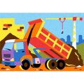 Stavebné stroje - obrázky na maľovanie pieskom