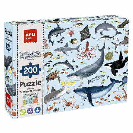 Ohrozené živočíchy v oceánoch - puzzle