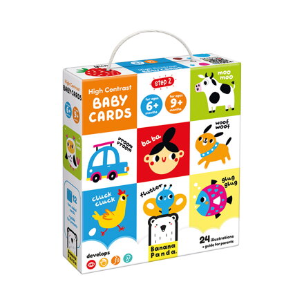 Kontrastné baby karty 6m+