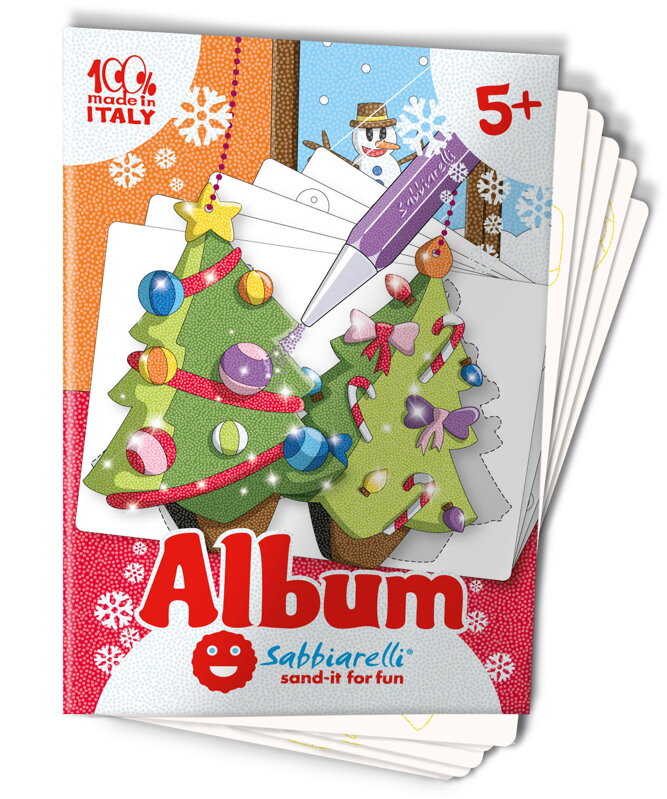 Vianočné ozdoby - obrázky na maľovanie pieskom