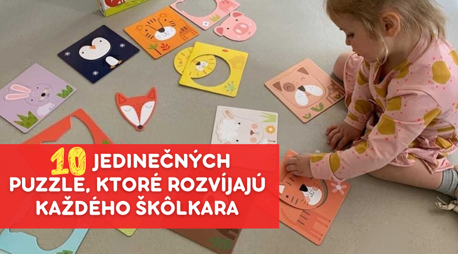 10 jedinečných puzzle, ktoré rozvíjajú každého škôlkara