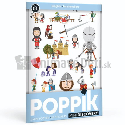 Objavuj rytierov - plagát s nálepkami