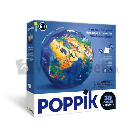 3D Naša planéta s nálepkami