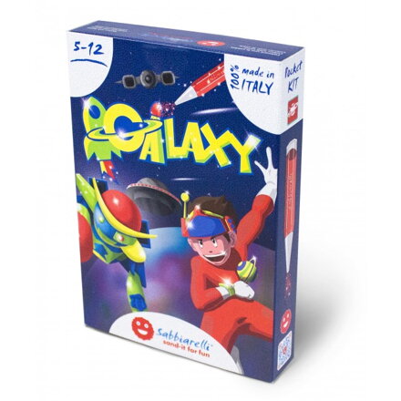 Maľovanie pieskom - galaxia