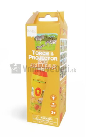 Divoké zvieratá - baterka s projektorom