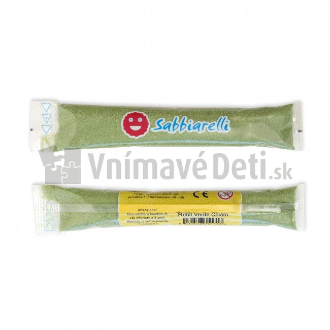 Náplň do pera s pieskom - bledozelená